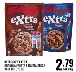 Gecop Kellogg's Extra Granola Frutta e Frutta Secca offerta