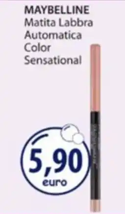 Acqua & Sapone MAYBELLINE Matita Labbra Automatica Color Sensational offerta