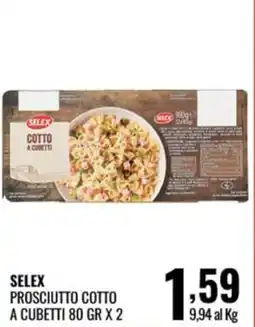 Gecop SELEX PROSCIUTTO COTTO A CUBETTI offerta
