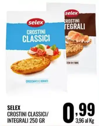 Gecop selex crostini classici/integrali offerta