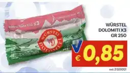 Vivo Supermercati Würstel Dolomiti offerta