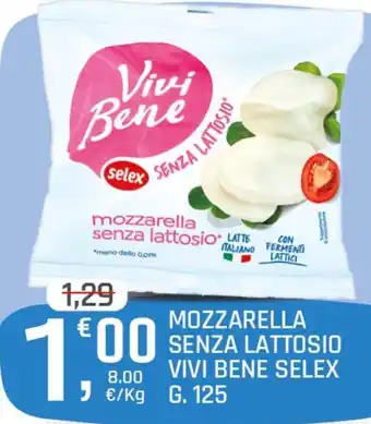Mozzarella senza lattosio Vivi Bene Selex