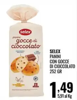 Gecop selex panini gocce di cioccolato offerta