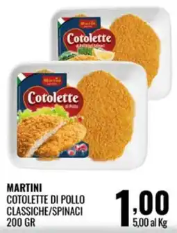 Gecop Martini Cotolette di Pollo Classiche/Spinaci offerta