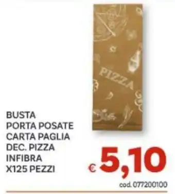 Vivo Supermercati Busta porta posate carta paglia dec. pizza infibra offerta