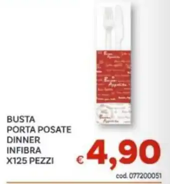 Vivo Supermercati BUSTA PORTA POSATE DINNER INFIBRA offerta
