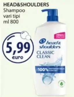 Acqua & Sapone Head & Shoulders Shampoo Classic Clean offerta