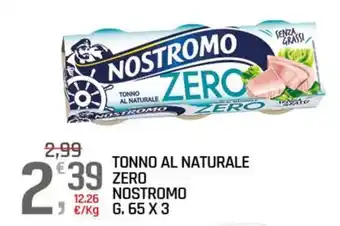 TONNO AL NATURALE ZERO NOSTROMO