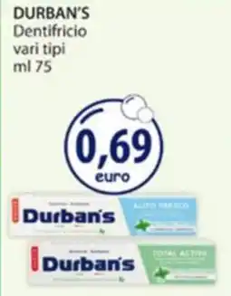 Acqua & Sapone Dentifricio Durban's offerta