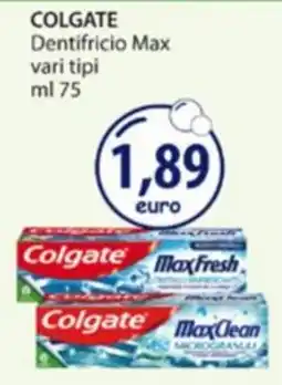 Acqua & Sapone Colgate Dentifricio Max offerta