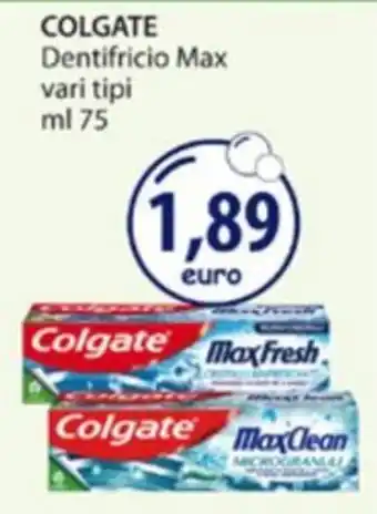 Acqua & Sapone Colgate Dentifricio Max offerta