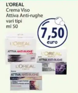 Acqua & Sapone L'OREAL Crema Viso Attiva Anti-rughe offerta