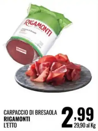 Gecop Carpaccio di Bresaola Rigamonti offerta