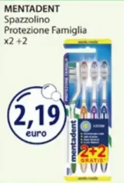 Acqua & Sapone MENTADENT Spazzolino Protezione Famiglia offerta