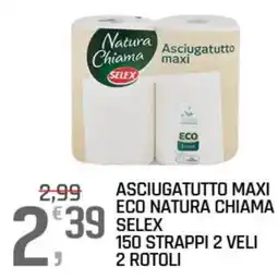 A&O Asciugatutto Maxi ECO Natura Chiama Selex offerta