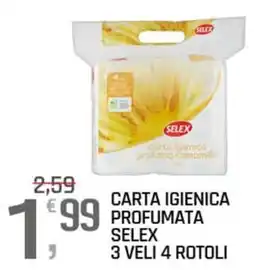 A&O CARTA IGIENICA PROFUMATA SELEX offerta
