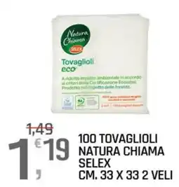 A&O Tovaglioli eco Natura Chiama SELEX offerta