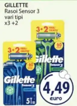 Acqua & Sapone Gillette Rasoi Sensor 3 offerta