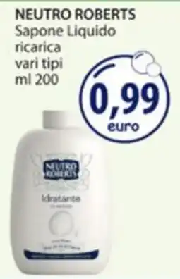 Acqua & Sapone Sapone Liquido Neutro Roberts offerta