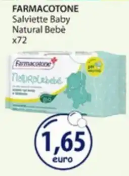 Acqua & Sapone FARMACOTONE Salviette Baby Natural Bebè offerta