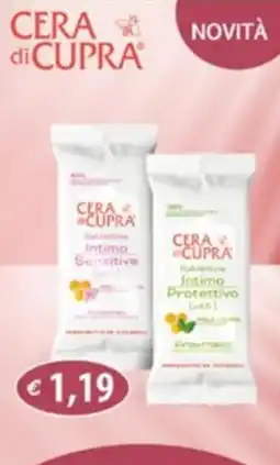 Acqua & Sapone Cera di Cupra Salviettine Intimo Sensitive offerta