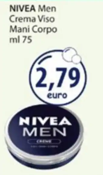 Acqua & Sapone NIVEA Men Crema Viso Mani Corpo offerta