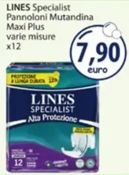 Acqua & Sapone LINES Specialist Pannoloni Mutandina Maxi Plus offerta