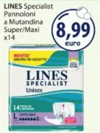 Acqua & Sapone LINES Specialist Pannoloni a Mutandina Super/Maxi offerta