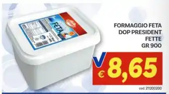 Vivo Supermercati Formaggio Feta DOP President offerta