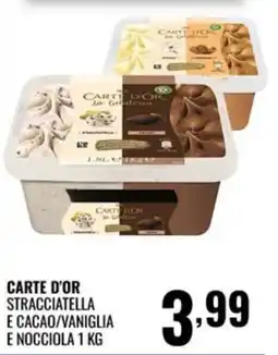 Gecop CARTE D'OR STRACCIAITELLA E CACAO/VANIGLIA E NOCCIOLA offerta