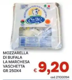 Vivo Supermercati Mozzarella di Bufala La Marchesa offerta