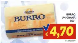 Vivo Supermercati BURRO UNIGRANA offerta