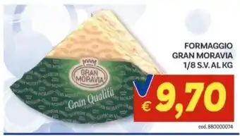 Vivo Supermercati Formaggio Gran Moravia offerta