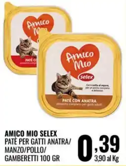 Gecop AMICO MIO SELEX PATE PER GATTI ANATRA/MANZO/POLLO/GAMBERETTI offerta