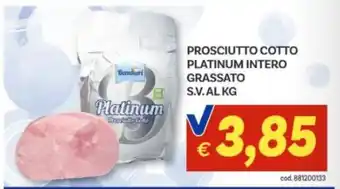 Vivo Supermercati Prosciutto Cotto Platinum Intero Grassato offerta
