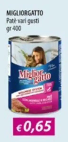 Acqua & Sapone Migliorgatto Patè vari gusti offerta