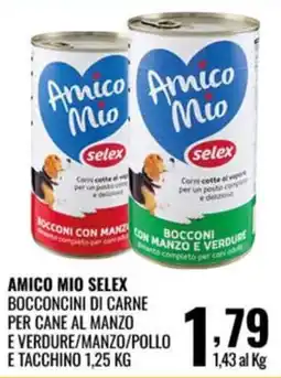 Gecop Amico Mio Selex Bocconcini di carne per cane offerta
