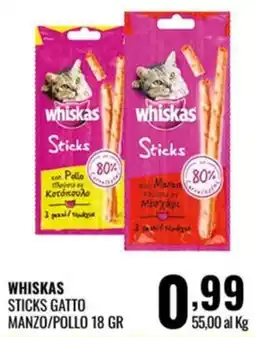 Gecop WHISKAS STICKS GATTO offerta