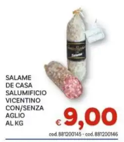 Vivo Supermercati Salame de Casa Salumificio Vicentino offerta