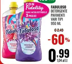 Gecop Fabuloso Detergente Pavimenti offerta