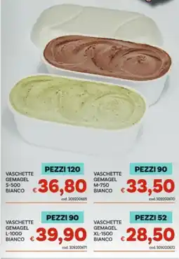 Vivo Supermercati VASCHETTE GEMAGEL BIANCO offerta