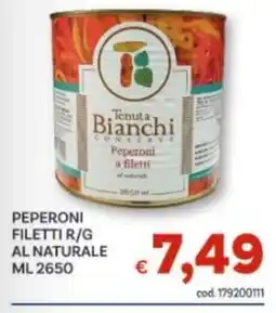 Vivo Supermercati Tenuta Bianchi Peperoni a filetti offerta