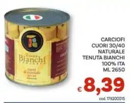 Vivo Supermercati Carciofi cuori 30/40 naturale Tenuta Bianchi offerta