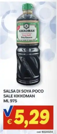 Vivo Supermercati Salsa di soya poco sale Kikkoman offerta