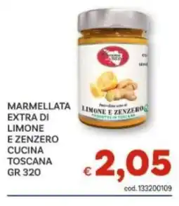 Vivo Supermercati Marmellata extra di limone e zenzero cucina toscana offerta
