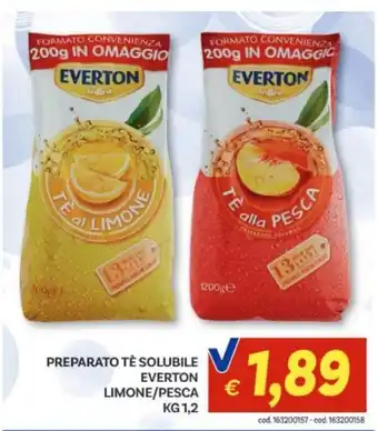 Vivo Supermercati Preparato tè solubile Everton offerta