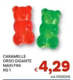 Vivo Supermercati Caramelle Orso Gigante Maxi Fini offerta
