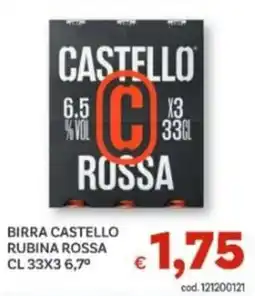 Vivo Supermercati Birra Castello Rubina Rossa offerta