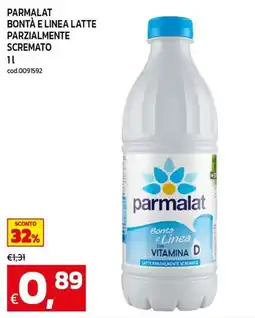 C+C Cash and Carry Parmalat Bontà e Linea Latte Parzialmente Scremato offerta
