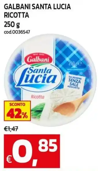 C+C Cash and Carry Galbani Santa Lucia Ricotta offerta